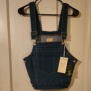 Love Trend Blue Denim Crop Top
